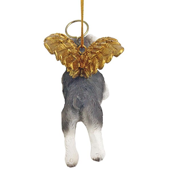 Design Toscano Honor the Pooch: Mini Schnauzer Holiday Dog Angel Ornament - JH170719