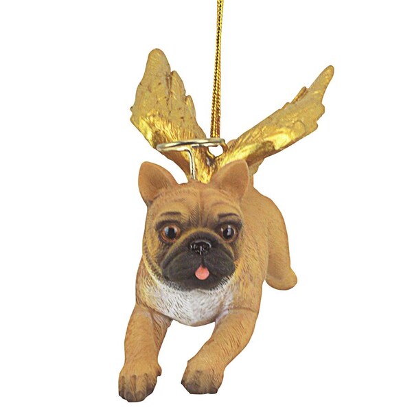 Design Toscano Honor the Pooch: Pug Holiday Dog Angel Ornament - JH170724