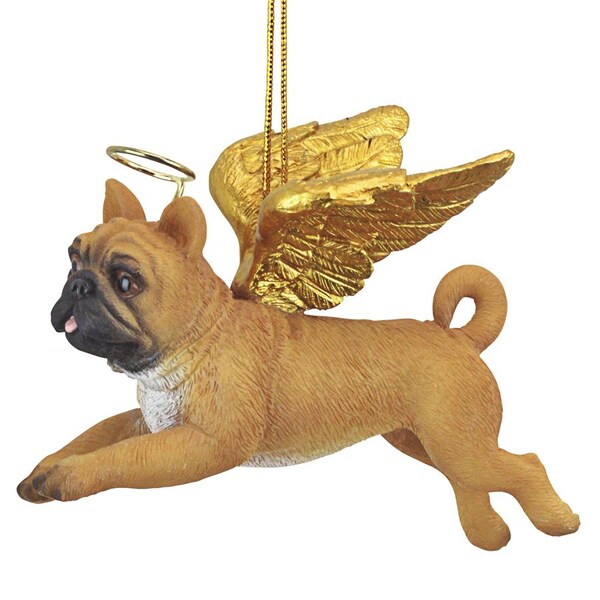 Design Toscano Honor the Pooch: Pug Holiday Dog Angel Ornament - JH170724