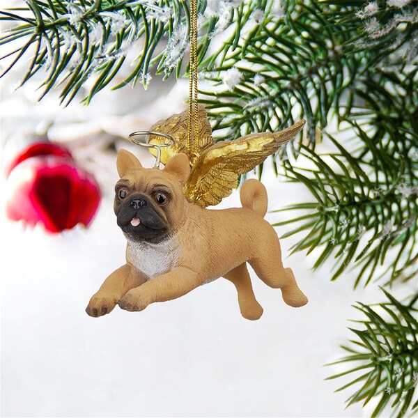 Design Toscano Honor the Pooch: Pug Holiday Dog Angel Ornament - JH170724