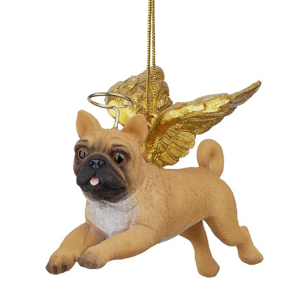 Design Toscano Honor the Pooch: Pug Holiday Dog Angel Ornament - JH170724