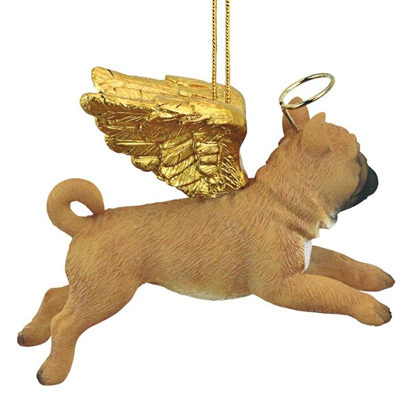 Design Toscano Honor the Pooch: Pug Holiday Dog Angel Ornament - JH170724