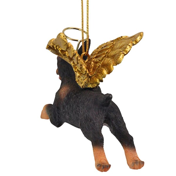 Design Toscano Honor the Pooch: Doberman Holiday Dog Angel Ornament - JH170726