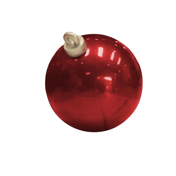 Queens Of Christmas 36 in. Christmas Ball Ornament Display, Red - WL-POLYORN-03-RE