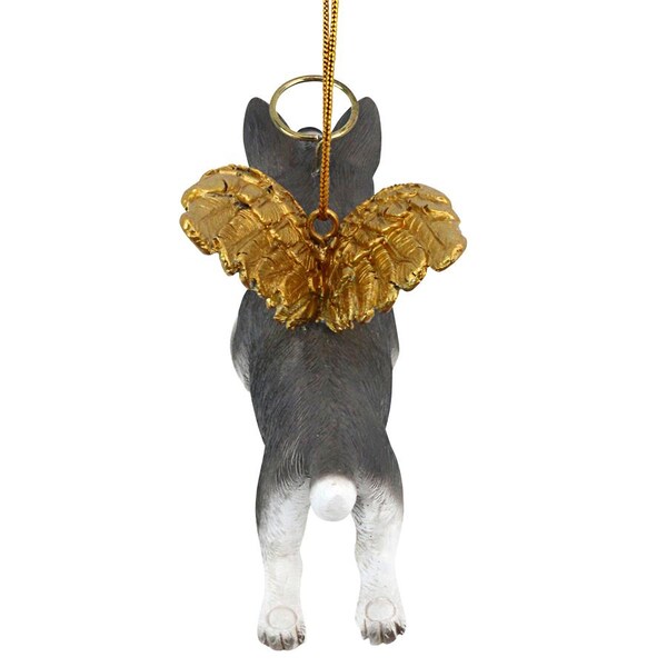 Design Toscano Honor the Pooch: Siberian Husky Holiday Dog Angel Ornament - JH170720