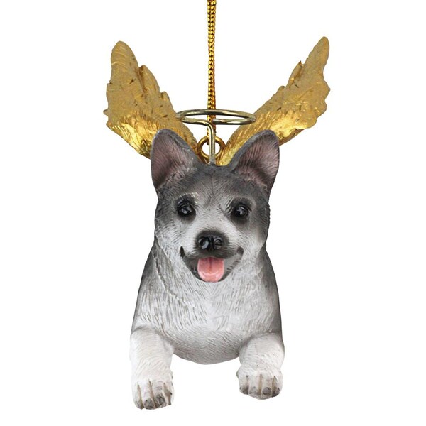 Design Toscano Honor the Pooch: Siberian Husky Holiday Dog Angel Ornament - JH170720