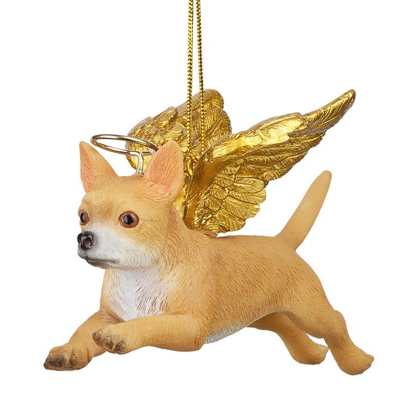 Design Toscano Honor the Pooch: Chihuahua Holiday Dog Angel Ornament - JH170723
