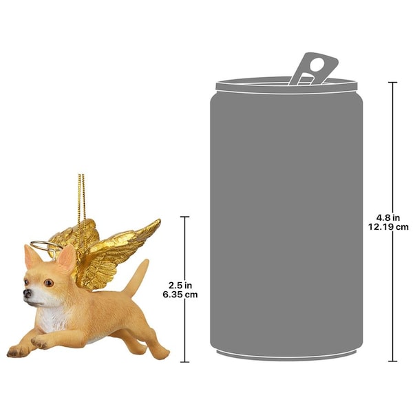 Design Toscano Honor the Pooch: Chihuahua Holiday Dog Angel Ornament - JH170723