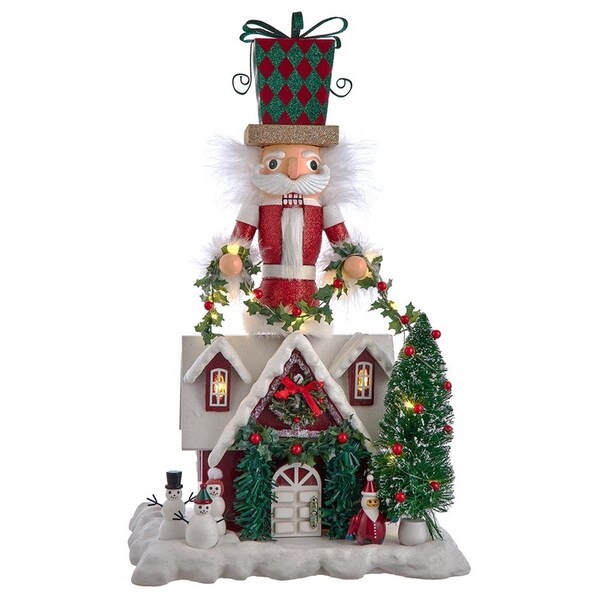 Hollywood Nutcrackers 18 in. Battery Operated Deck the Halls Musical LED Nutcracker - HA0696