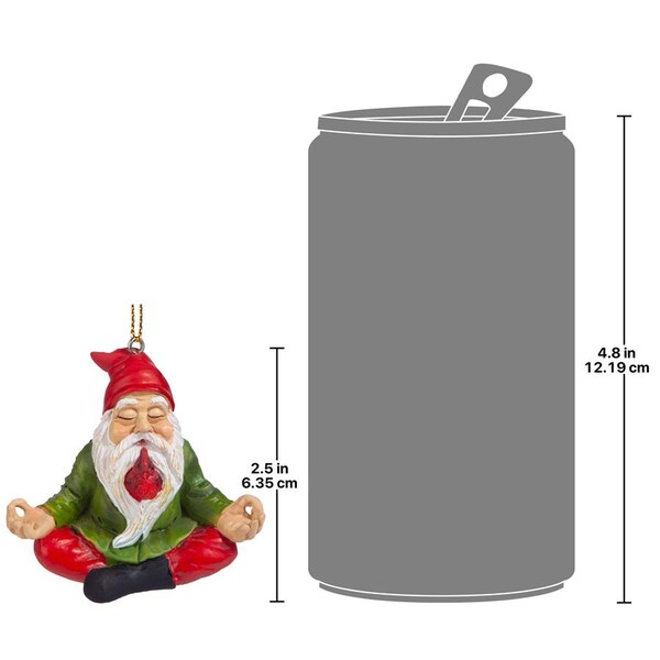 Design Toscano Zen Gnome Holiday Ornament - QM17010