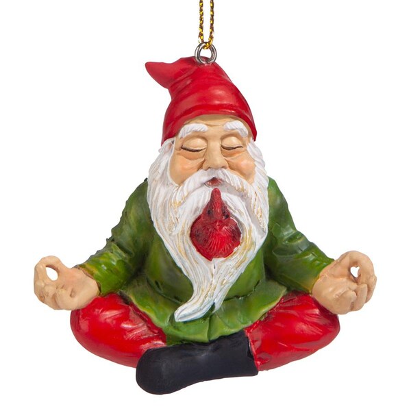 Design Toscano Zen Gnome Holiday Ornament - QM17010