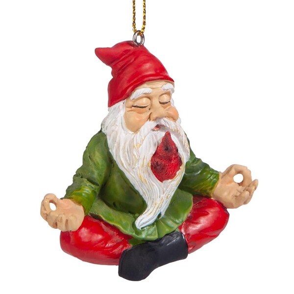Design Toscano Zen Gnome Holiday Ornament - QM17010