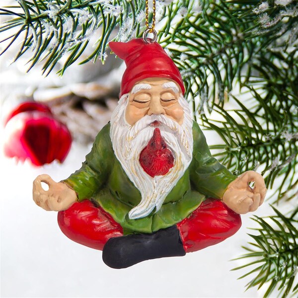 Design Toscano Zen Gnome Holiday Ornament - QM17010