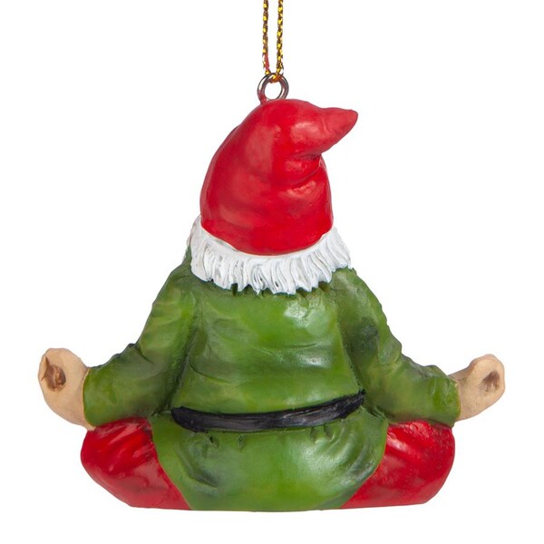 Design Toscano Zen Gnome Holiday Ornament - QM17010