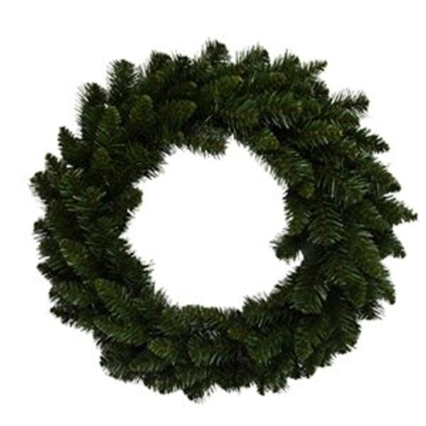 Puleo Asia 24 in. Green PVC Artificial Wreath - 239020
