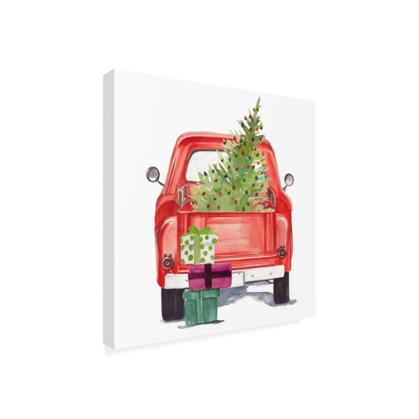 Trademark Fine Art Jennifer Paxton Parker 'Christmas Cars Iii' Canvas Art, 18x18 - WAG10048-C1818GG