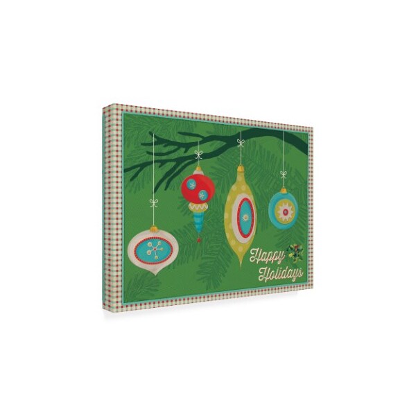 Trademark Fine Art Holli Conger 'Retro Christmas 4' Canvas Art, 18x24 - ALI47378-C1824GG