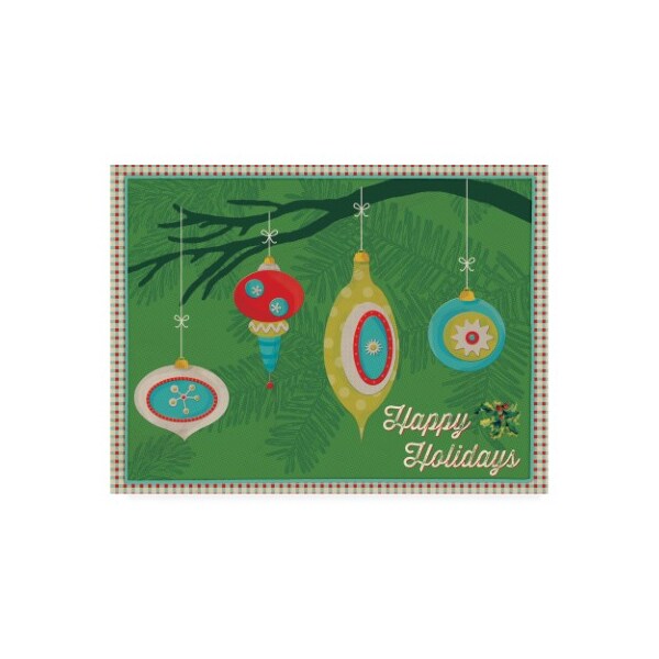 Trademark Fine Art Holli Conger 'Retro Christmas 4' Canvas Art, 18x24 - ALI47378-C1824GG