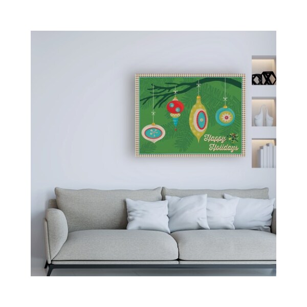 Trademark Fine Art Holli Conger 'Retro Christmas 4' Canvas Art, 18x24 - ALI47378-C1824GG