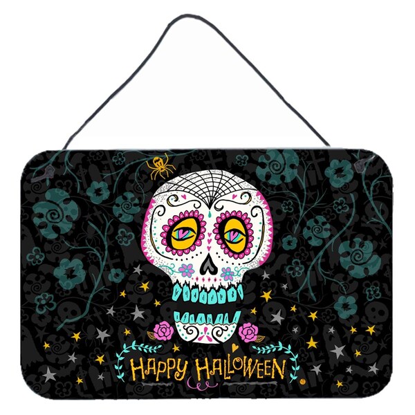 Carolines Treasures Happy Halloween Day of the Dead Wall or Door Hanging Prints - VHA3035DS812