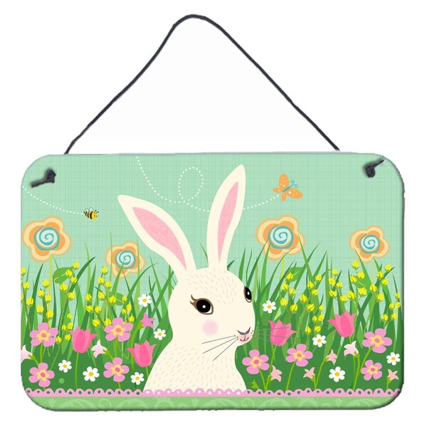 Carolines Treasures Easter Bunny Rabbit Wall or Door Hanging Prints - VHA3023DS812