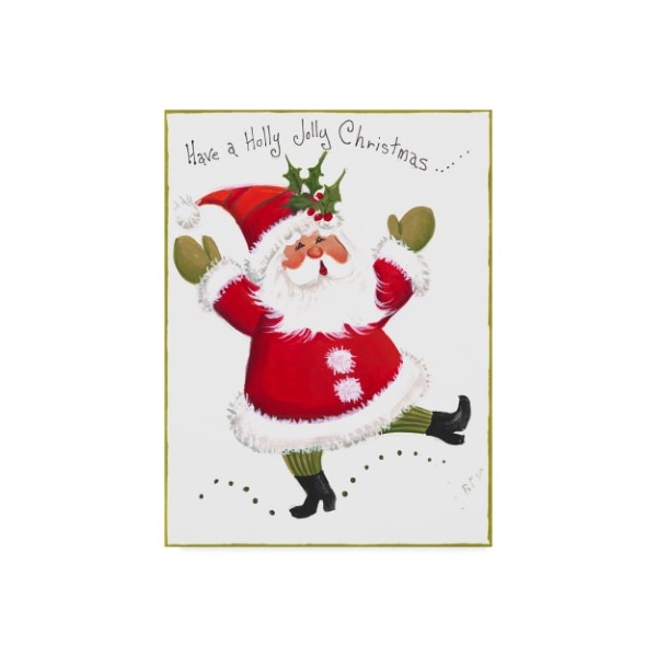 Trademark Fine Art Beverly Johnston 'Have A Holly Jolly Christmas' Canvas Art, 24x32 - ALI40186-C2432GG