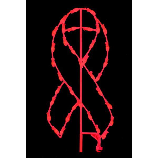 Queens Of Christmas 3 ft. Awareness Ribbons, Red - GM-RBN-03-RE