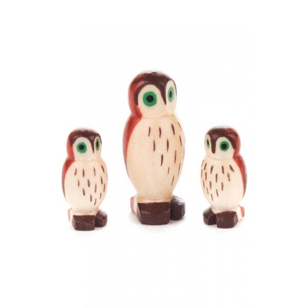 Alexander Taron Dregeno Figures - Owl Family - Set of 3 - 159-031