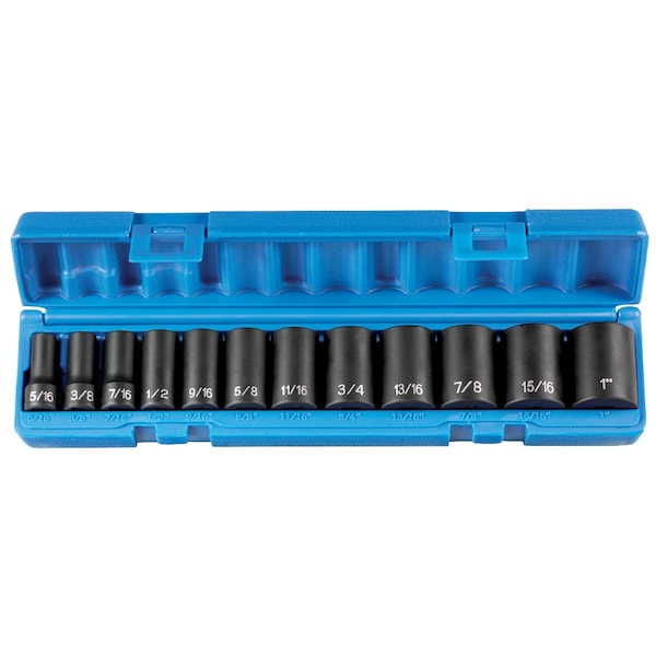 Grey Pneumatic SKT SET 3/8" DR 12PC FRAC SEMI DP IM - GP1213SD