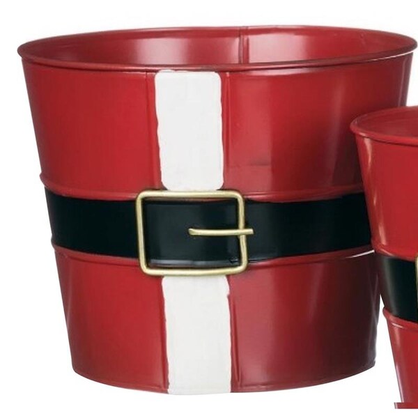 Sullivans Sullivans Red/White Santa Belt Table Decor 10.5 in. - ACE206