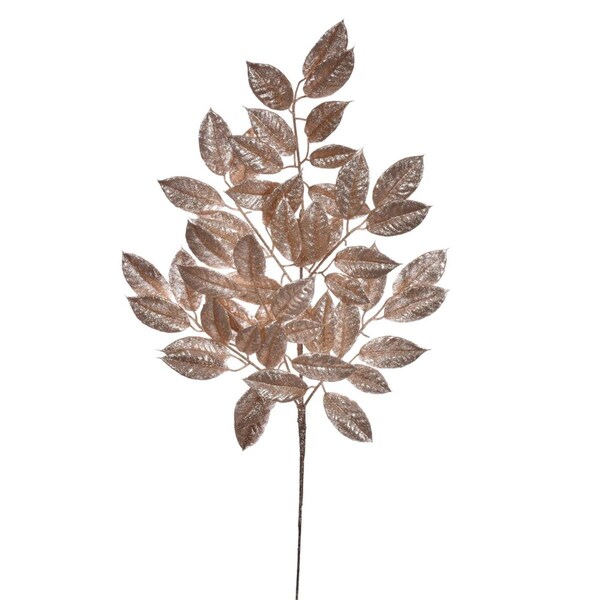 Vickerman 31 in. Gardenia Glitter Spray, Cafe Latte, 2PK - FK221531