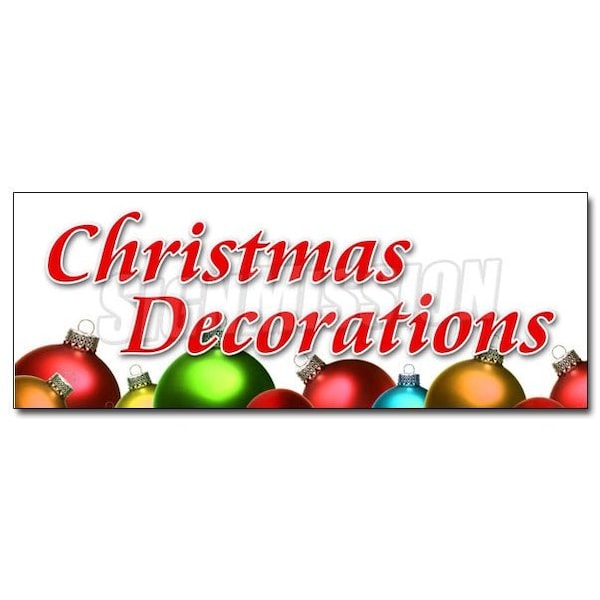 Signmission CHRISTMAS DECORATIONS DECAL sticker x-mas xmas trees decor wreaths - D-36 CHRISTMAS DECORATIONS
