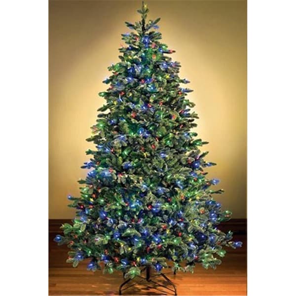 Queens Of Christmas Prelit 12 ft. UV Sequoia Tree 1015 Tips Lit with 400 5 Multi LEDs - WL-TRSQ-12-L5M