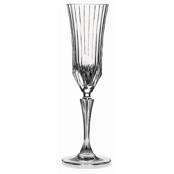 Lorenzo Import RCR Adagio Crystal Champagne glass Pack of 6 - 242970