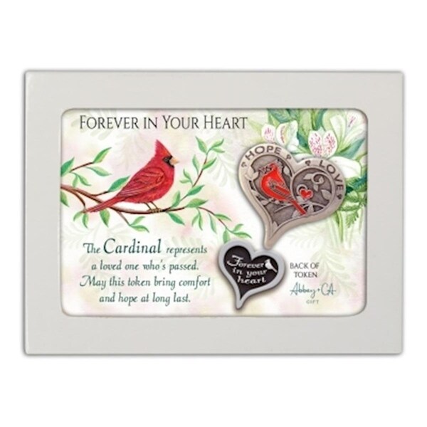 Tistheseason Pocket Token - Cardinal & Forever in Your Heart - Window Boxed - TI3318132