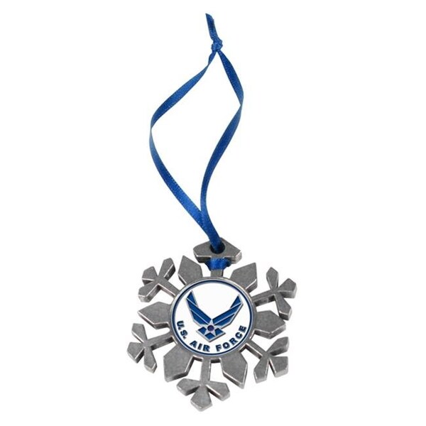 Linkswalker LinksWalker LW-MIL-AIR-SFO US Air Force-Snow Flake Ornament - LW-MIL-AIR-SFO