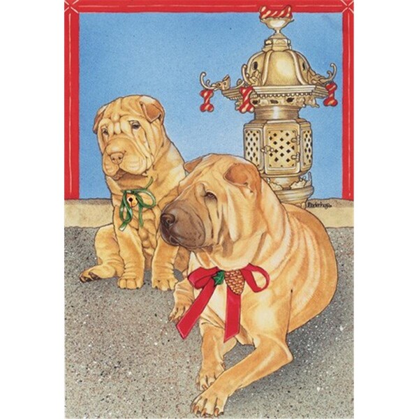 Pipsqueak Productions Holiday Boxed Cards- Shar-Pei - C937