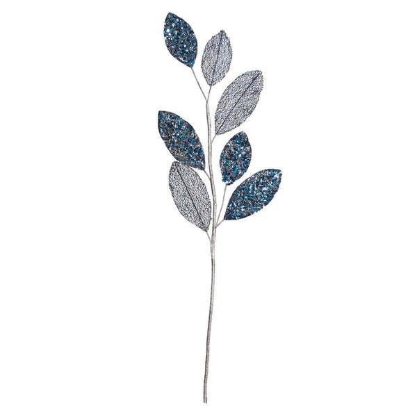 Vickerman 20 in. Blue Mesh Apple Leaf Spray, 3 per Bag, 64PK - OF180802