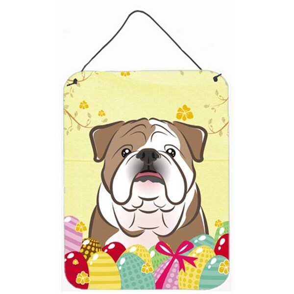 Carolines Treasures English Bulldog Easter Egg Hunt Wall or Door Hanging Prints - BB1901DS1216