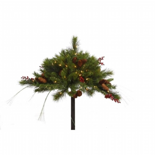 Vickerman 16 in. x33 in. Mixed Berry Cone UrnFiller 50CL - G121344