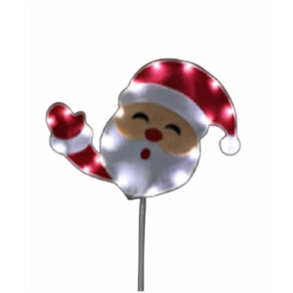 Implementar 36 in. Holiday Wonderland Santa Pathway Stake - IM3242066