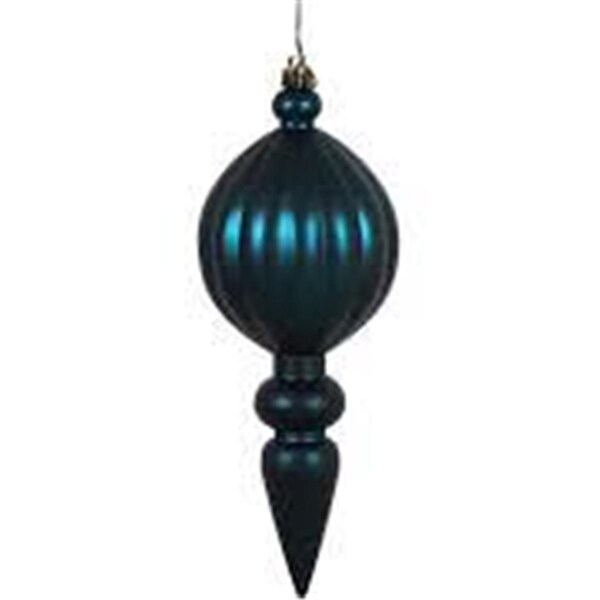 Vickerman 10 in. Midnight Green Matte UV Drilled Christmas Ornament Ball - N592574DMV