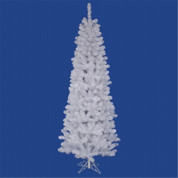 Vickerman 8.5 ft. x 40 in. Christmas Tree White Salem Pencil Pine 877T - A103280