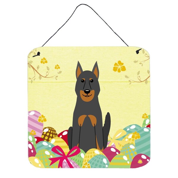 Carolines Treasures Easter Eggs Beauce Shepherd Dog Wall or Door Hanging Prints - BB6080DS66