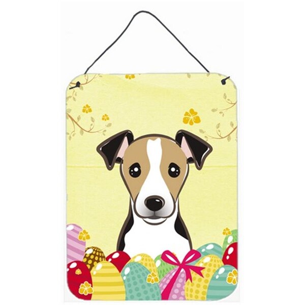 Carolines Treasures Jack Russell Terrier Easter Egg Hunt Wall or Door Hanging Prints - BB1943DS1216