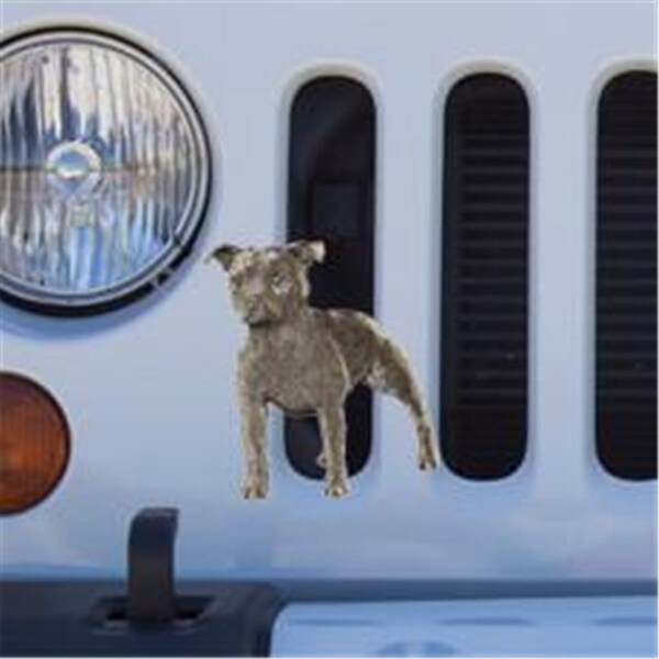 Araba Vector Pit Bull Antique Pewter Ornament, 4.25 x 3.75 in. - AR155025