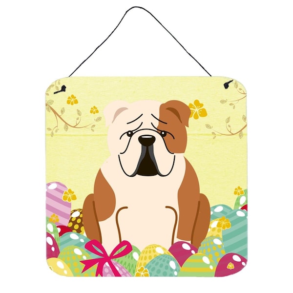 Carolines Treasures Easter Eggs English Bulldog Fawn White Wall or Door Hanging Prints - BB6125DS66