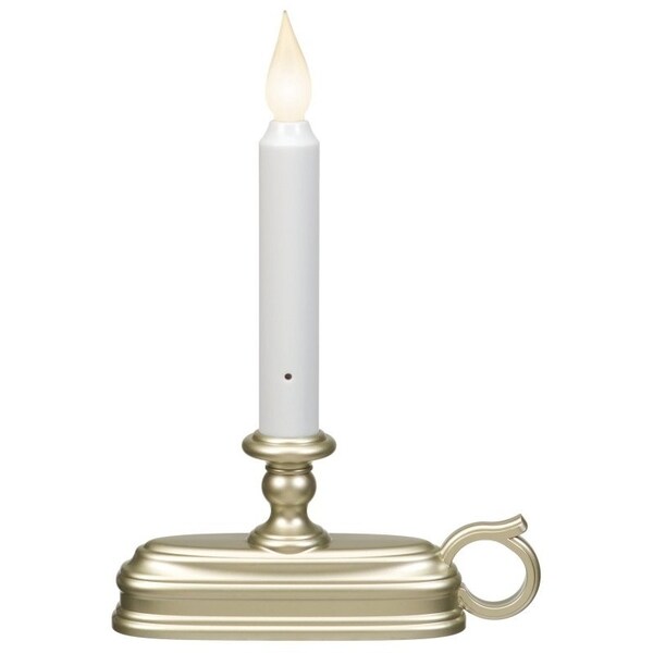 Xodus Innovations Candle, C Alkaline Battery, LED Bulb, Pewter Holder - FPC1325P