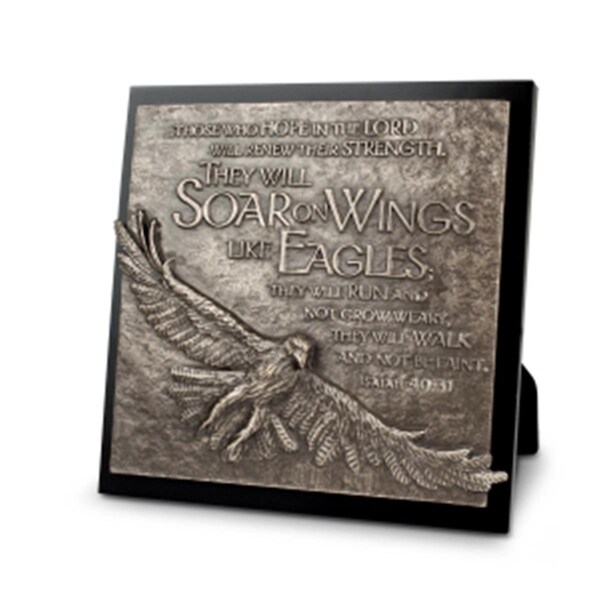 Smartgifts 79597 Moments of Faith Eagle Sculpture Plaque - SM3312242