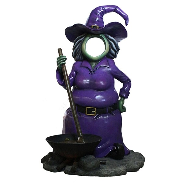 Queens Of Christmas 6 ft. Witch Photo OP Decor - HWN-PO-WITCH-06